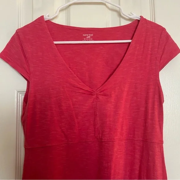 Horny Toad Rosemarie Dress Coral Pink Size Medium - Picture 5 of 7